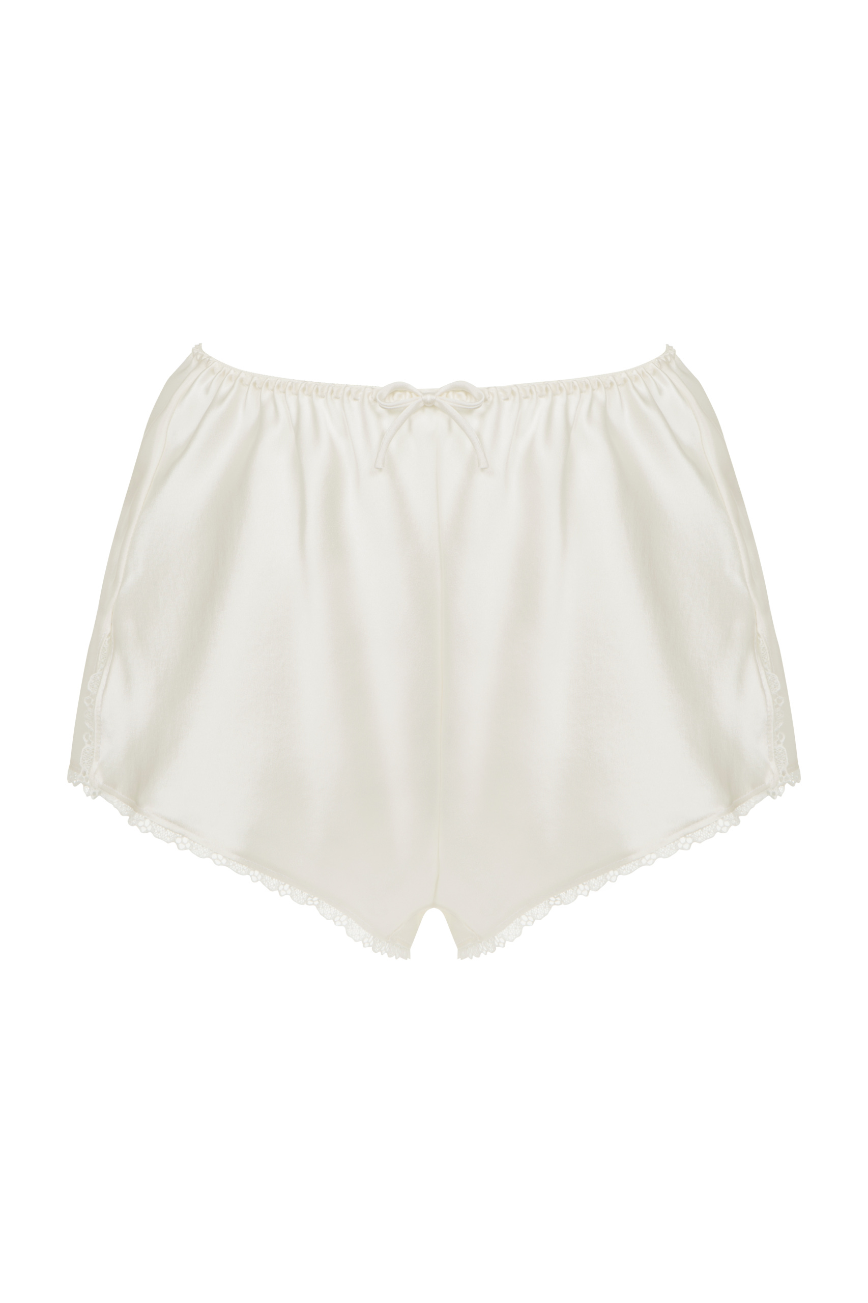 Ivory Silk French Knickers. Handcrafted by Keturah Brown Lingerie